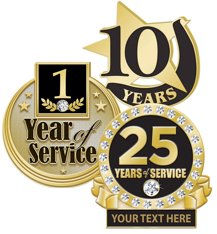 Years Of Service Pins