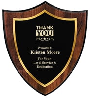 Walnut Shield Plaque