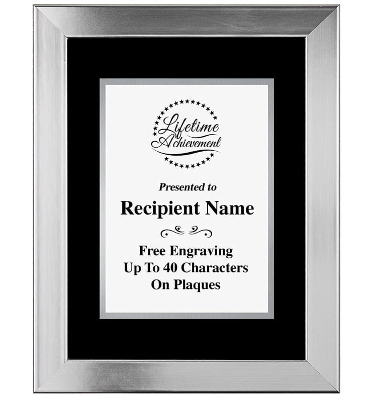 Platinum Frame Plaque