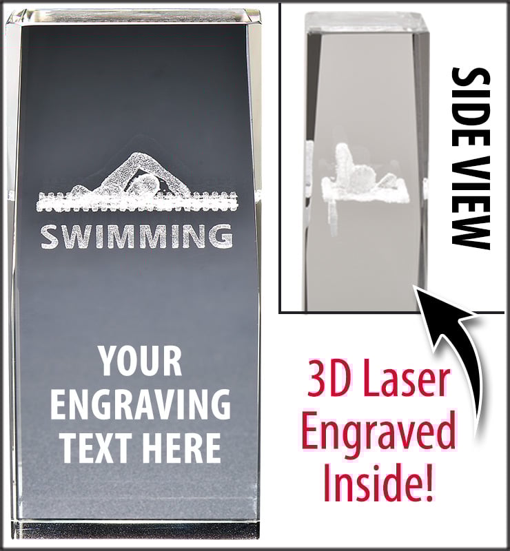 Swimming 3D Laser Crystal