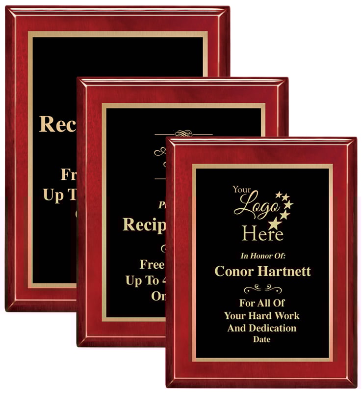 Rosewood Piano Plaques