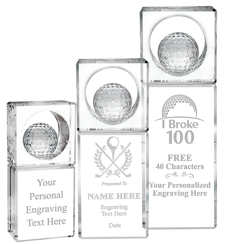 Golf Winners Circle Crystal