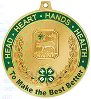 2 1/2" 4-H Swine Medal