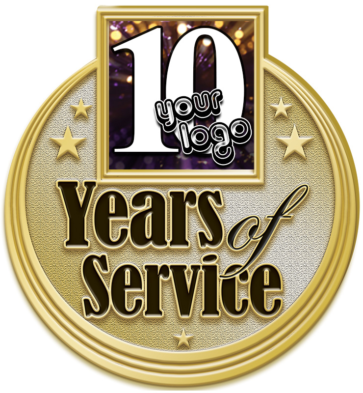 1.25" Years Service Custom Insert Pin