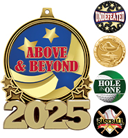 3" Double Action 2025 Insert Medals