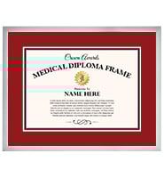 Silver Medical Diploma Frame