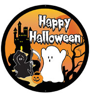 2" Happy Halloween Sticker
