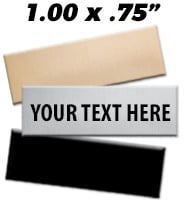 1"W x 0.75"H Engraving Plates