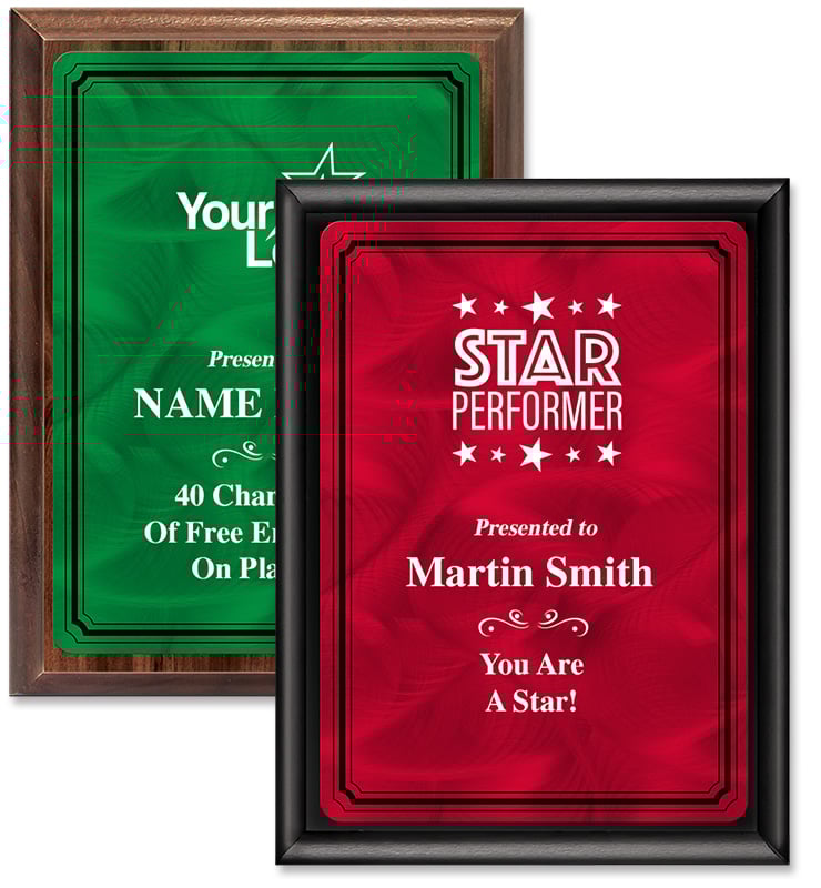 Plaques With Color Metal Plate
