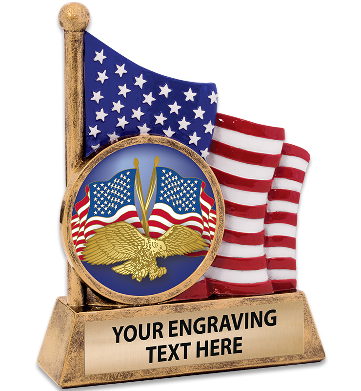 American Flag Insert Sculpture