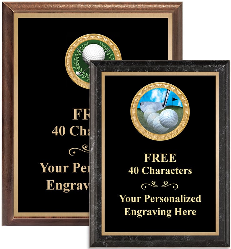Golf Executive Full Plate Insert Plaques