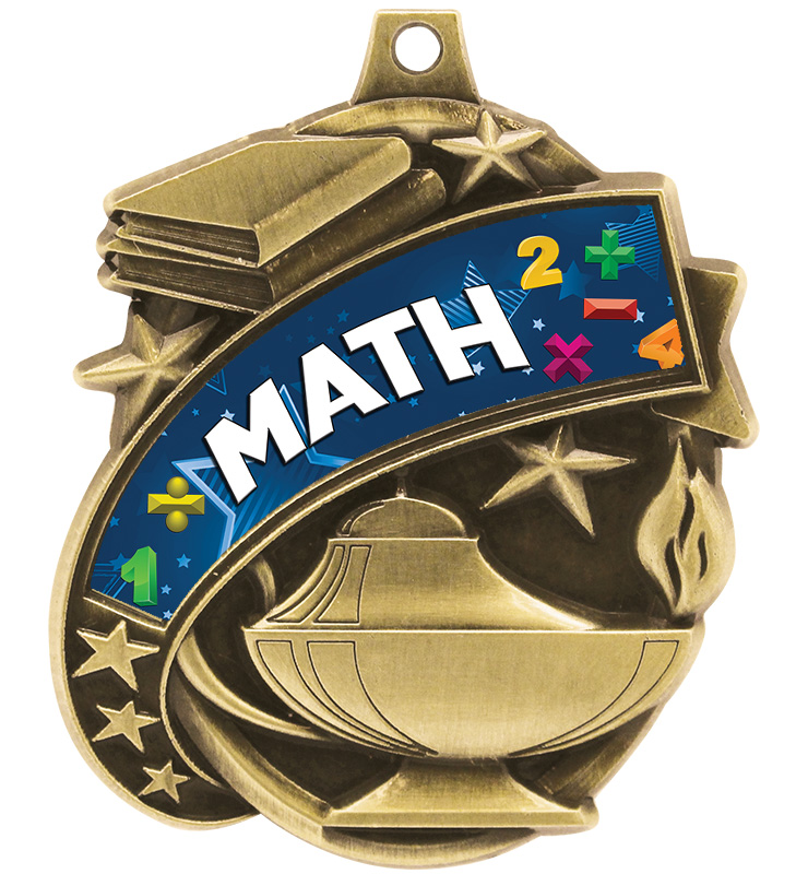 2 1/4" Kudos Math Medal