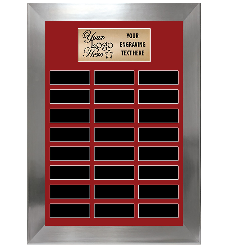 24 Plate Portrait Frame Perpetual Plaque