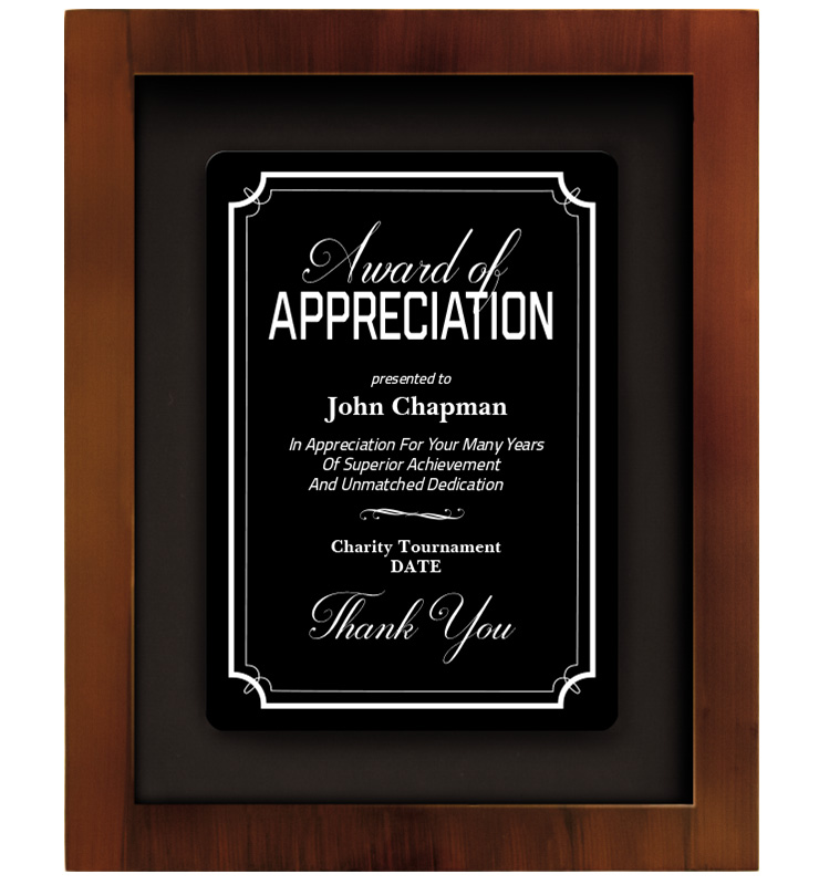 Appreciation Shadow Box Frame Plaque