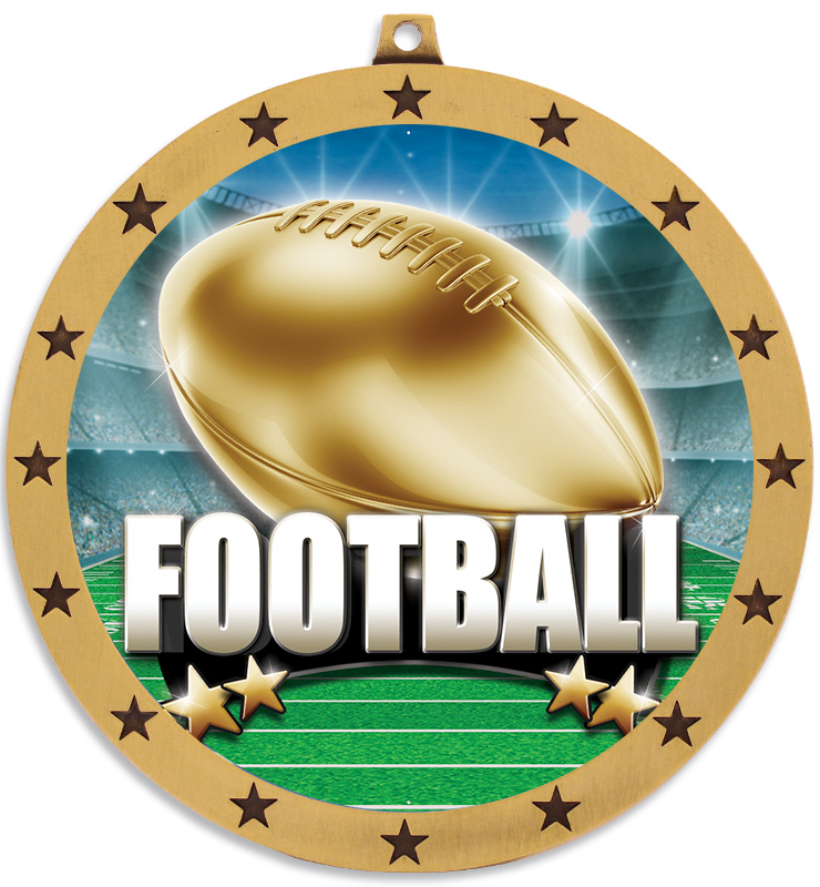 4" Colossal Football Medals