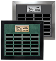 24 Plate Landscape Frame Perpetual Plaque