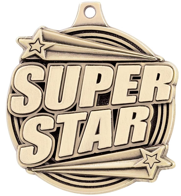 2" Super Star Medals