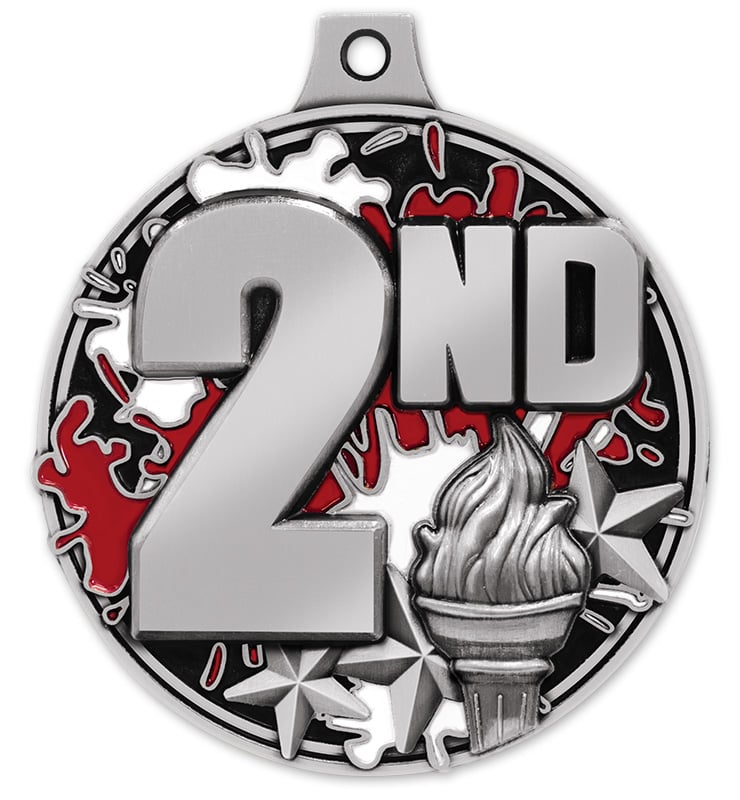 2" 2nd Place Splash Medal