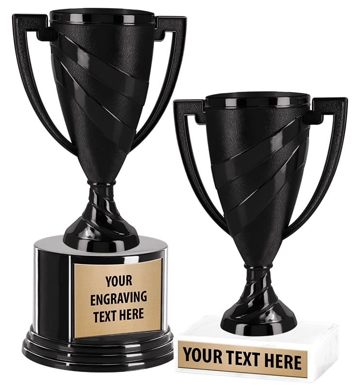 Black Swirl Cup Trophies