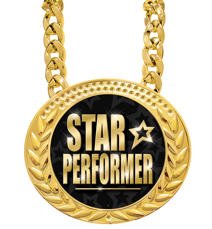 6" Famous Star Performer Insert Medals