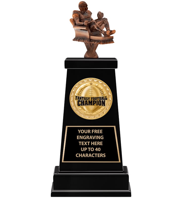 Fantasy Football Couch Potato Varsity Insert Trophy
