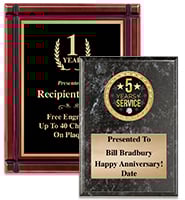 Years Of Service Plaques