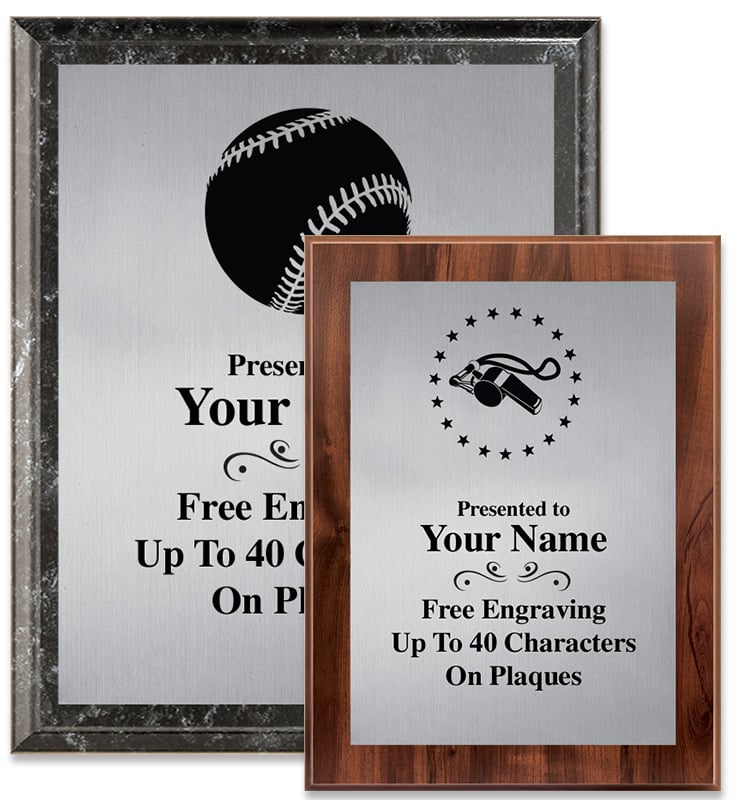 Silver Metallix Plaques