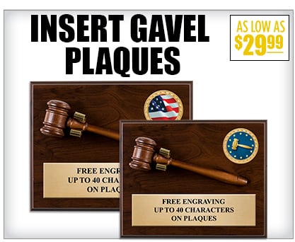 Insert Gavel Plaques