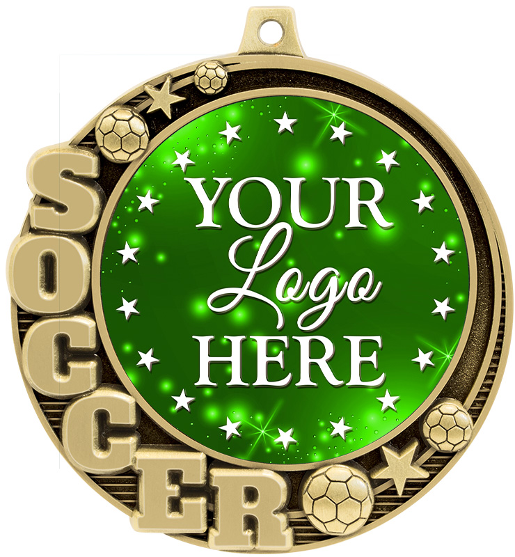 2 3/4" Crescent Soccer Insert Medals
