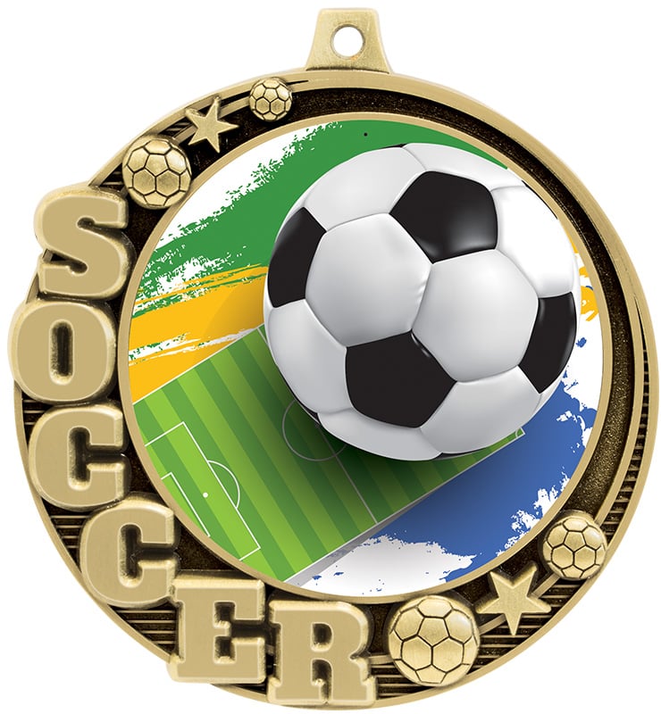 2 3/4" Crescent Soccer Insert Medals