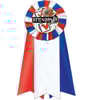 Jumbo Red, White, & Blue Rosette Ribbon