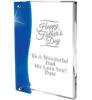 7 1/2" Azure Wave Accent Acrylic