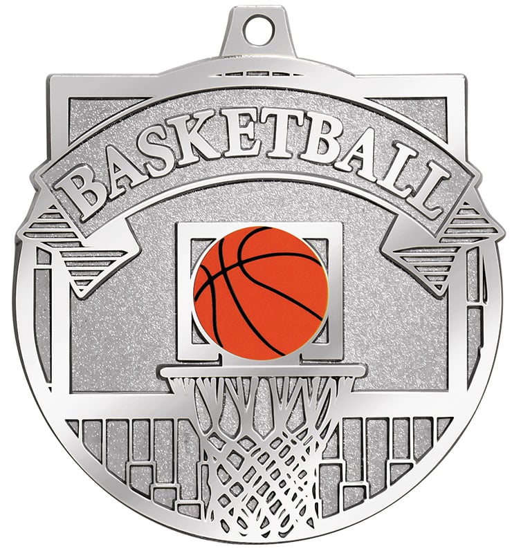 2 1/4" Gilded Basketball Medals