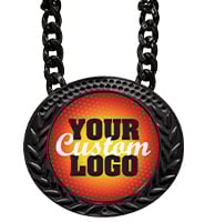 6" Black Famous Insert Medal