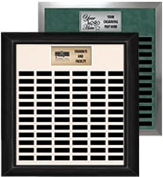 72 Plate Portrait Frame Perpetual Plaque