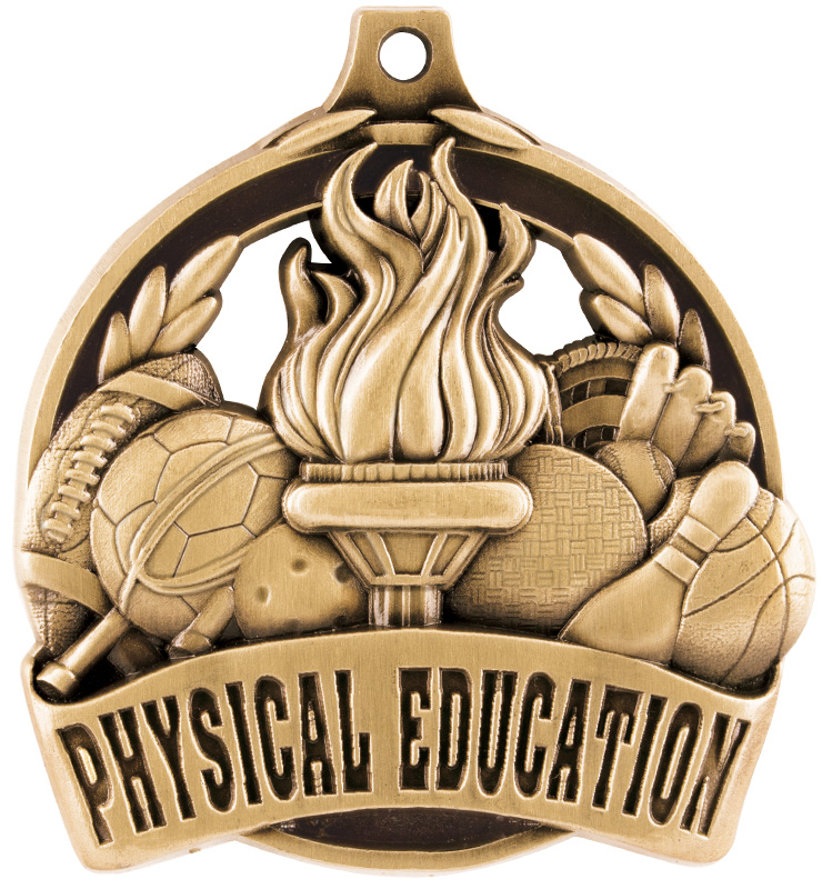 2" Physical Education Medal