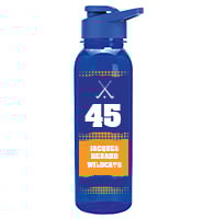 Blue School Spirit Water Bottle 24oz - Blue Orange