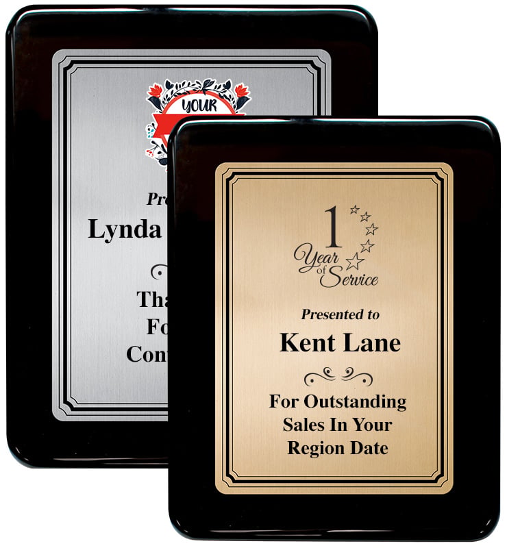Color Printed Chatoyant Ebony Plaques