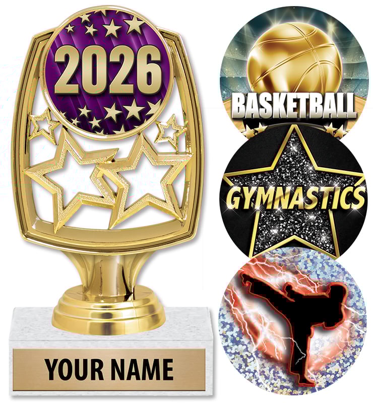 Star Whirl Insert Trophy