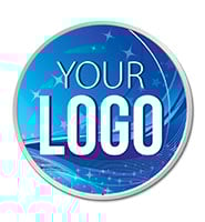 1" Silver Round Insert Pin