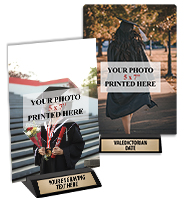 Vertical Metal Photo Display Tile