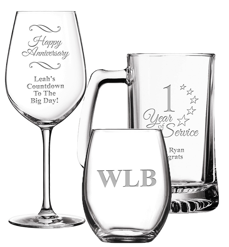 1 Year Anniversary Glassware