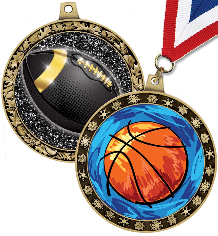 2 1/2" Seasonal Insert Medals