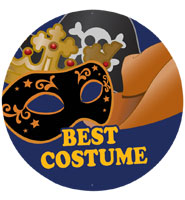 2" Best Costume Halloween Sticker