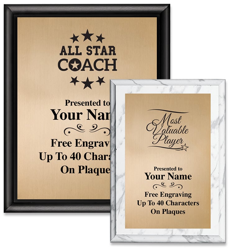 Gold Metallix Plaques