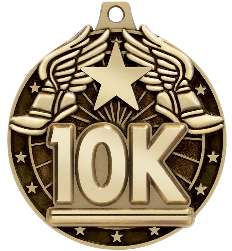 2" 3D 10K Medal