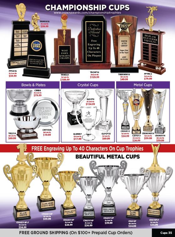 Crown Awards Catalog