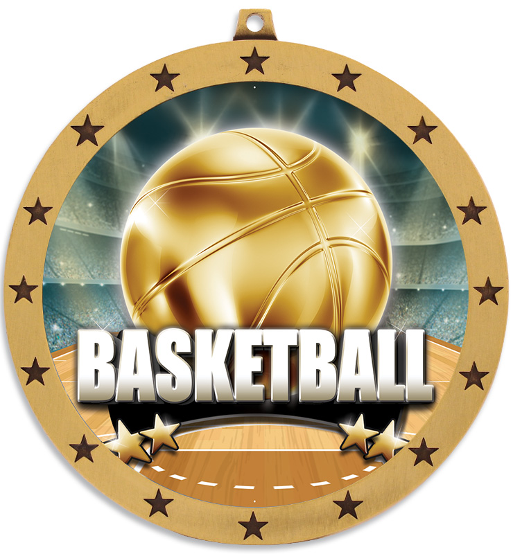4" Colossal Basketball Medals