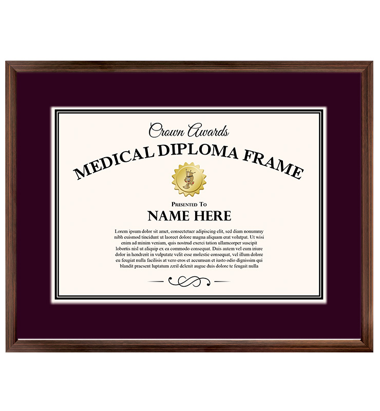 Bronze Medical Diploma Frame