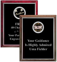 Full Plate Silver Border Insert Plaque